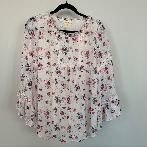 Matilda Jane Floral Flowy Top Size M - Picture 1 of 10
